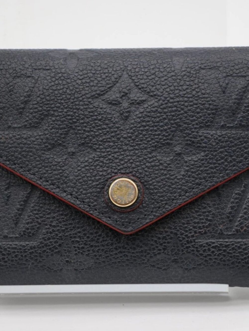 Louis Vuitton Empreinte Victorine Wallet Marine Rouge M64577 - Navy Blue